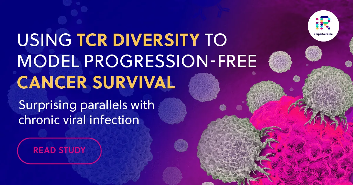 Using TCR diversity to model progression-free cancer survival. Surprising parallels with chronic viral infection. Ready study.